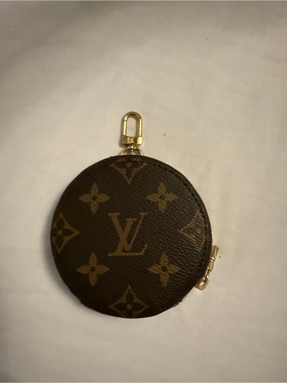 Louis Vuitton Monogram Round Coin Case - Brown with Gold Hardware - Picture 2 of 3